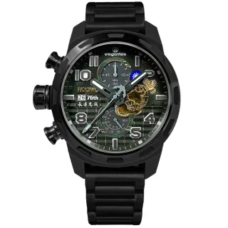 【elegantsis 愛樂時】海軍陸戰隊3.0版 75週年紀念款計時錶 禮物 送禮 推薦(ELJX48MQS-ROCMC 75 BK)