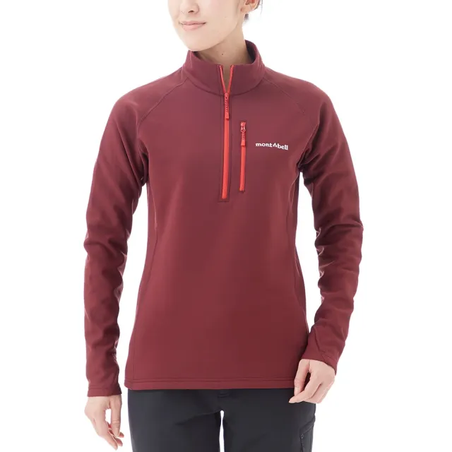 【mont bell】Trail Action Pullover 女款半門襟 深藍 1106633DKNV(1106633DKNV)