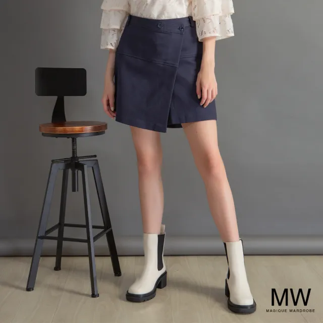 【MAGIQUE WARDROBE】格紋A字短褲裙(2色)
