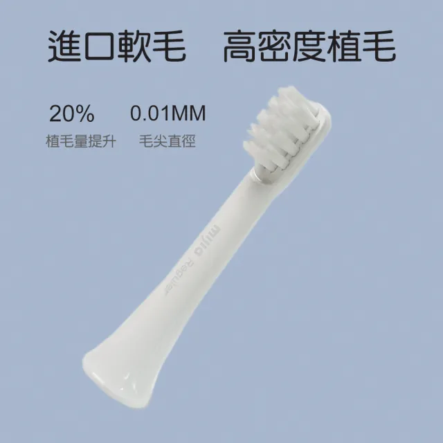 【小米】米家聲波電動牙刷替換頭 刷頭(T100-6支裝)