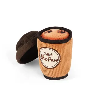 【P.L.A.Y.】小狗咖啡館-拿鐵(陪伴 解壓 發聲 狗玩具)