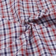 【ROBERTA 諾貝達】德國素材 台灣製 流行格紋色系 純棉長袖襯衫(紅)
