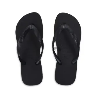 【havaianas 哈瓦仕】Top 男鞋 拖鞋 原創經典 黑色 男款 夾腳拖 素色拖鞋(人字拖)