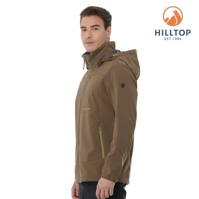 【Hilltop 山頂鳥】SOFTSHELL外套（軟殼衣） 男款 綠｜PH22XM10ECM0