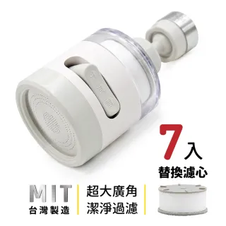 【CHINDAO 清島牌】簡約韓式三段過濾器(共7入濾心)