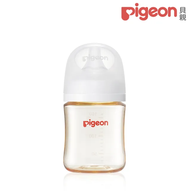 【Pigeon貝親 官方直營】第三代母乳實感PPSU奶瓶160ml(純淨白)