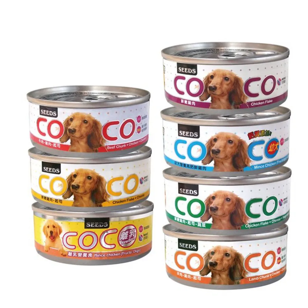 【Seeds 聖萊西】COCO愛犬機能餐罐80g*24入組(狗罐頭 全齡適用 機能添加)