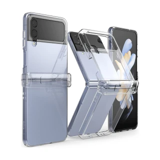 【Ringke】三星 Galaxy Z Flip 4 Slim Hinge 輕薄鉸鏈手機保護殼 透明(Rearth 手機殼)
