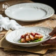 【好物良品】3入-10吋_歐式復古風格浮凸花卉彩釉陶瓷餐盤(盤子 餐具 器皿)
