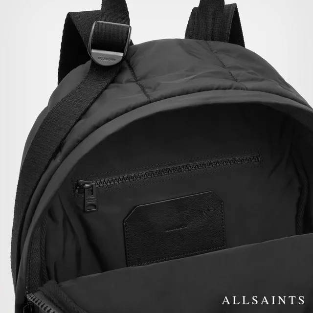 【ALLSAINTS】ZONE 衍縫尼龍後背包-黑 MB539X