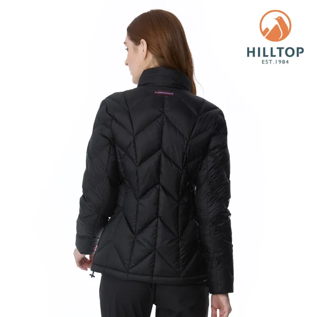 【Hilltop 山頂鳥】羽絨短大衣 （可銜接GORE-TEX外件） 女款 黑｜PF22XF17ECA0