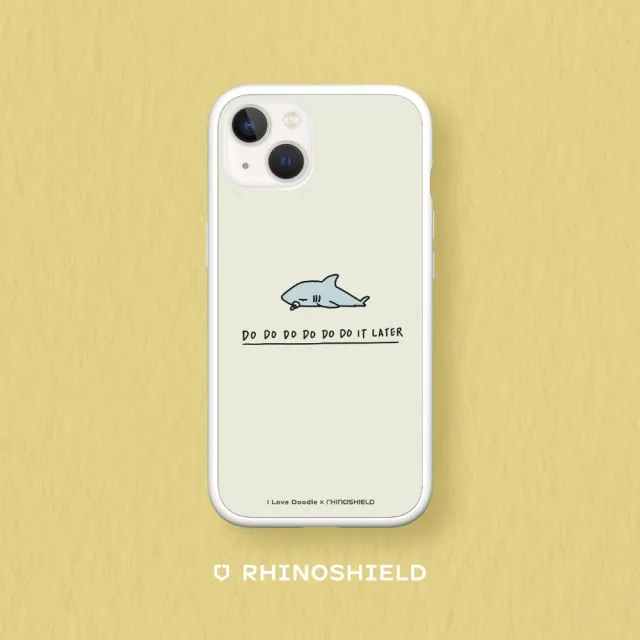 【RHINOSHIELD 犀牛盾】iPhone 13 mini/13 Pro/Max Mod NX手機殼/I Love Doodle-鯊魚(I Love Doodle)