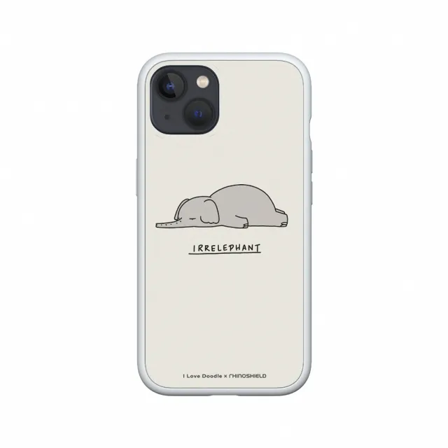 【RHINOSHIELD 犀牛盾】iPhone 13 mini/13 Pro/Max Mod NX手機殼/I Love Doodle-大象(I Love Doodle)