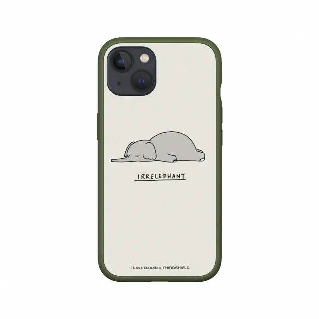 【RHINOSHIELD 犀牛盾】iPhone 13 mini/13 Pro/Max Mod NX手機殼/I Love Doodle-大象(I Love Doodle)