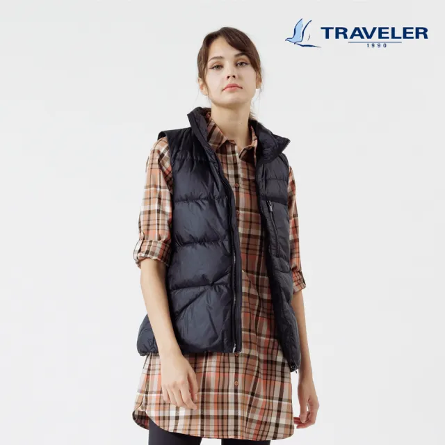 【TRAVELER 旅行者】女款潑水羽絨背心_222TR302(防潑水/羽絨背心)