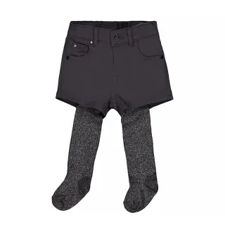 【mothercare】專櫃童裝 灰黑色短褲+褲襪(3-8歲)