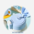 【BEDDY BEAR 杯具熊】復古系列浮雕款大耳狗兒童保溫杯 316不鏽鋼保溫杯 兒童吸管水壺 600ml(保溫瓶)