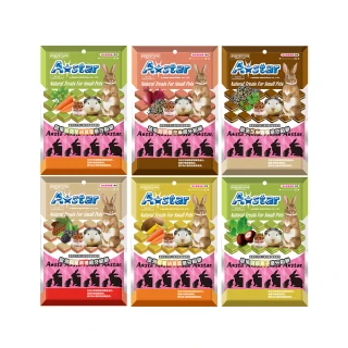 【A Star】鼠兔磨牙餡餅袋裝80G(寵物餅乾、兔子、天竺鼠、倉鼠、小動物零食、鼠兔餅乾、磨牙餅乾、Astar)