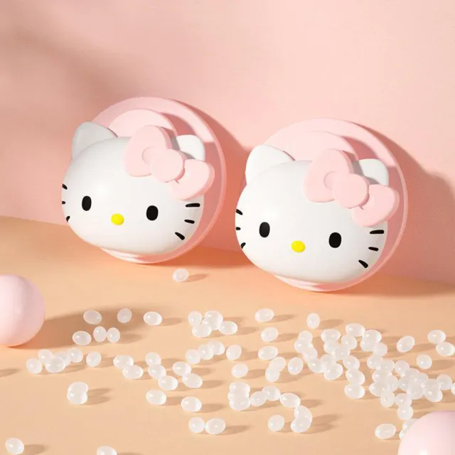 【HELLO KITTY】萌趣凱蒂貓車用多功能黏貼式掛鉤汽車置物收納4入組(車用 居家 收納)