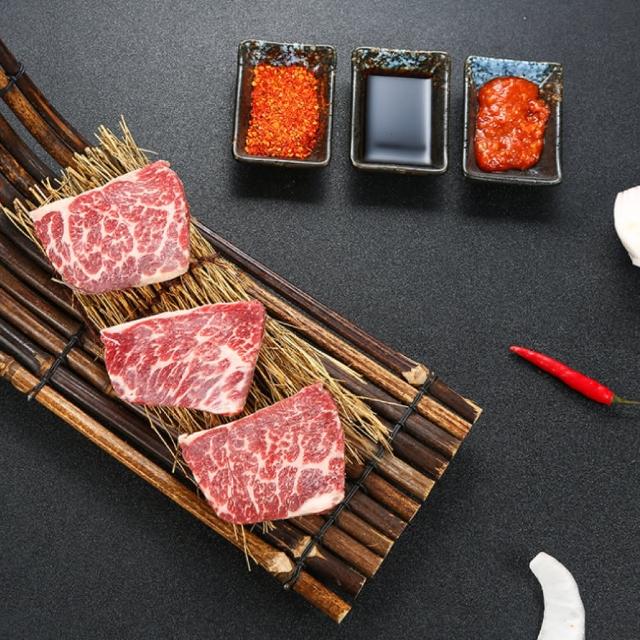 【一手鮮貨】日本鹿兒島A5和牛燒肉片(6盒組/單盒100g)