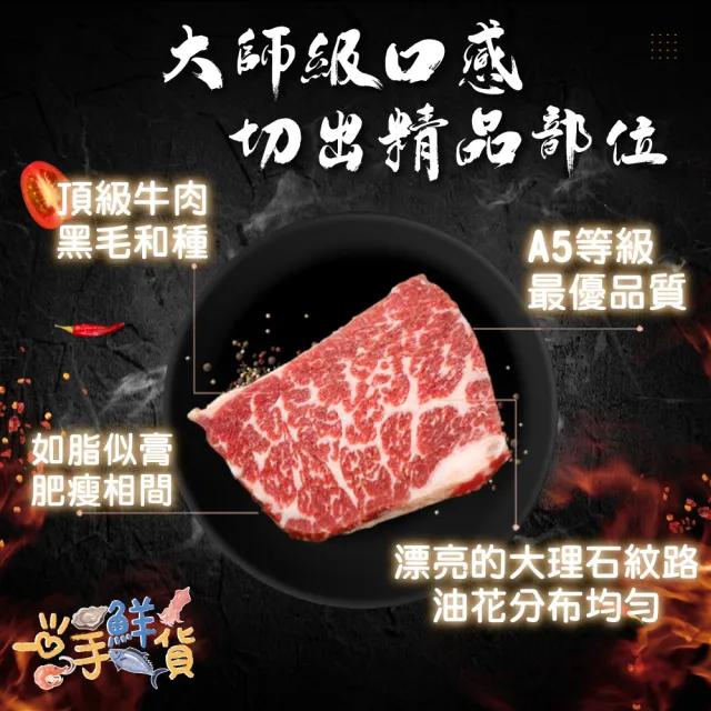 【一手鮮貨】日本鹿兒島A5和牛燒肉片(6盒組/單盒100g)