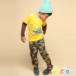 【Azio Kids 美國派】男童 長褲 滿版迷彩印花側口袋縮口長褲(綠)