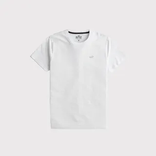 【HOLLISTER Co】HCO 海鷗 刺繡海鷗素面短袖T恤 上衣-白色(平輸品)