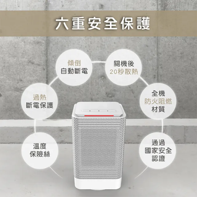 【KINYO】迷你陶瓷電暖器 NEH-120(暖風機 電暖爐 暖風扇)