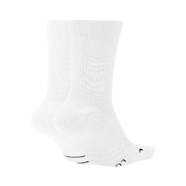 【NIKE 耐吉】襪子 Multiplier 白 黑 中筒襪 長襪 排汗 透氣 運動襪 休閒 穿搭(SX7557-100)
