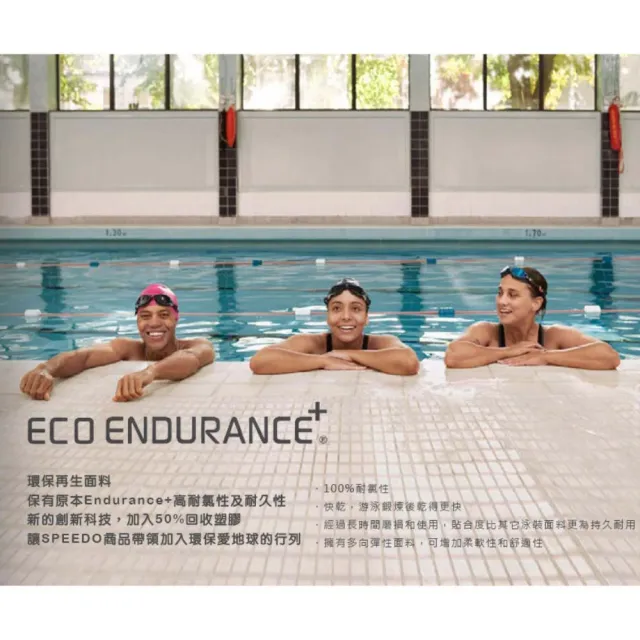 【SPEEDO】男運動四角泳褲 ECO ENDURANCE+-游泳 泳裝 黑深灰(SD8134480001)