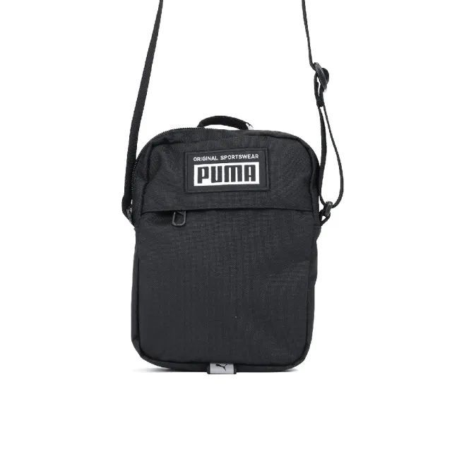 【PUMA】包包 Academy 男女款 黑 小包 斜背包 側背包 反光(07913501)