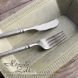 【Homely Zakka】復古工業風啞光不鏽鋼餐具8件組(餐刀 叉子 湯匙 勺子 餐具組 環保餐具  304不鏽鋼)
