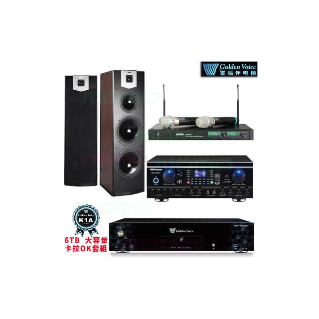 【金嗓】CPX-900 K1A+TDF HK-260RU+ACT-35B+SK-800V(6TB點歌機+綜合擴大機+無線麥克風+落地式喇叭)