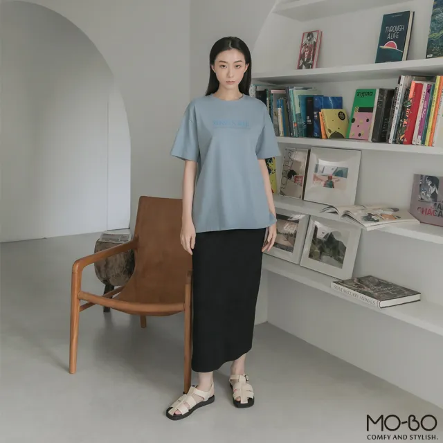 【MO-BO】MIT美國棉質感寬鬆印花TEE(上衣)