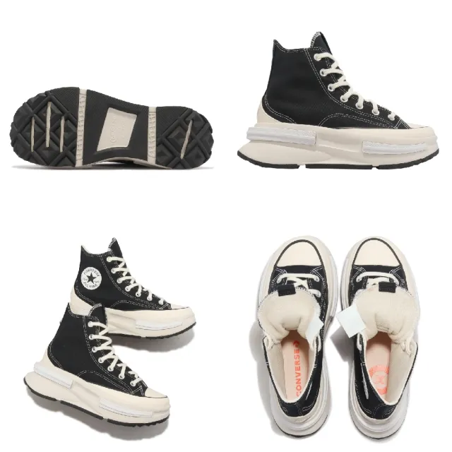 【CONVERSE】休閒鞋 Run Star Legacy CX 男鞋 女鞋 黑 奶油白 高筒 帆布 厚底 增高(A00869C)