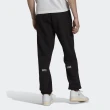 【adidas 愛迪達】Trefoil C Pants 男 運動長褲 休閒 舒適 刷毛 國際版 中腰 彈性 黑(HC7132)
