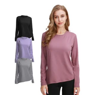 【NEW FORCE】歐美開衩寬鬆瑜珈長袖上衣-4色可選(女上衣/運動上衣/瑜珈上衣/長袖/透氣速乾)