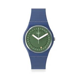 【SWATCH】Gent 原創系列手錶 CYCLES OF INDIGO 男錶 女錶 瑞士錶 錶(34mm)