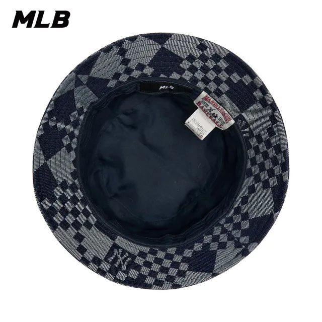【MLB】牛仔丹寧漁夫帽 Checkerboard系列 紐約洋基隊(3AHTCC12N-50NYD)