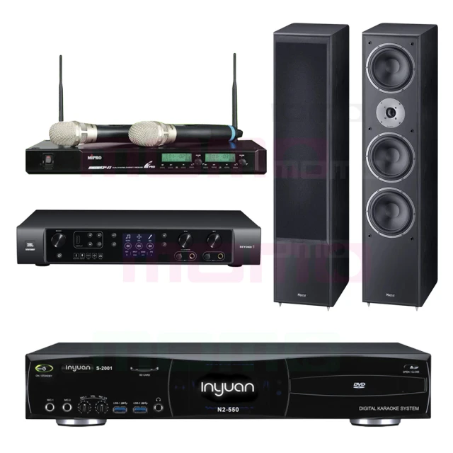 【音圓】S-2001 N2-550+JBL BEYOND 1+ACT-941+Monitor Supreme 2002(點歌機4TB+擴大機+無線麥克風+喇叭)
