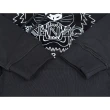 【KENZO】KENZO刺繡LOGO黑白虎頭設計純棉連帽T長袖恤(男款/黑)