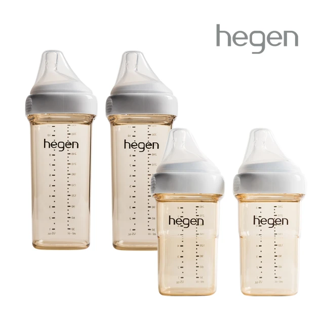 【hegen】獨家大寶成長組(240ml雙入+330ml雙入奶瓶)