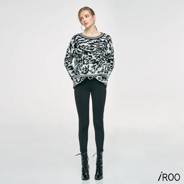 【iROO】高彈力合身貼腿褲