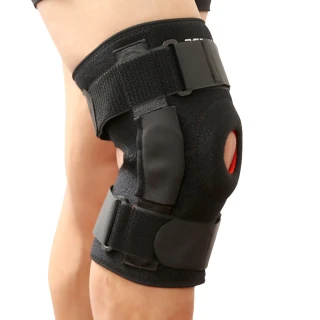 【AOLIKES 奧力克斯】鋁板護膝 單入(金屬護膝 矽膠減震 7907)