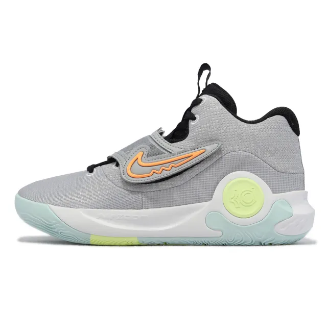 【NIKE 耐吉】籃球鞋 KD Trey 5 X EP 灰 橘 藍 杜蘭特 男鞋 氣墊 魔鬼氈 平民版(DJ7554-009)