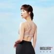 【Mollifix 瑪莉菲絲】交織美背運動內衣、瑜珈服、無鋼圈(米灰)