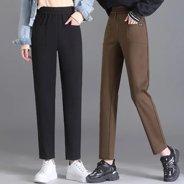 【麗質達人】2210簡約百搭毛料褲-三色AA(M-5XL)