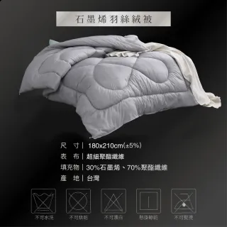 【愛Phone】石墨烯恆溫保暖冬被(石墨烯被/羽絲絨被/雙人棉被/台灣製造)
