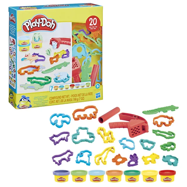 【PLAYDOH 培樂多】其他系列(創意小模具黏土遊戲組 ANIMALS SET F7384)