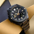 【CASIO 卡西歐】G-STEEL系列 黑金 藍芽連線 X 太陽能電力 多功能腕錶 母親節 禮物(GST-B500BD-1A9)